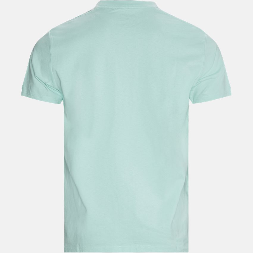 Carhartt WIP T-shirts SS COLLEGE T-SHIRT I024772 LIGHT YUCCA/WHITE